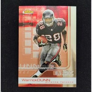 2002 TOPPS FINEST #35 WARRICK DUNN Atlanta Falcons  NFL FOOTBALL CARD